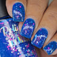Kona Blue Cooler-Neon Glitter Shimmer Polish