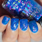 Kona Blue Cooler-Neon Glitter Shimmer Polish