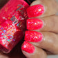 Pink Pony Punch-Neon Glitter Shimmer Polish