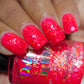 Pink Pony Punch-Neon Glitter Shimmer Polish