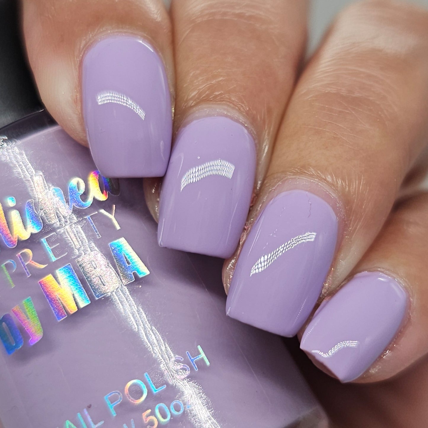 Playful Pansy-Lavender Cream Polish