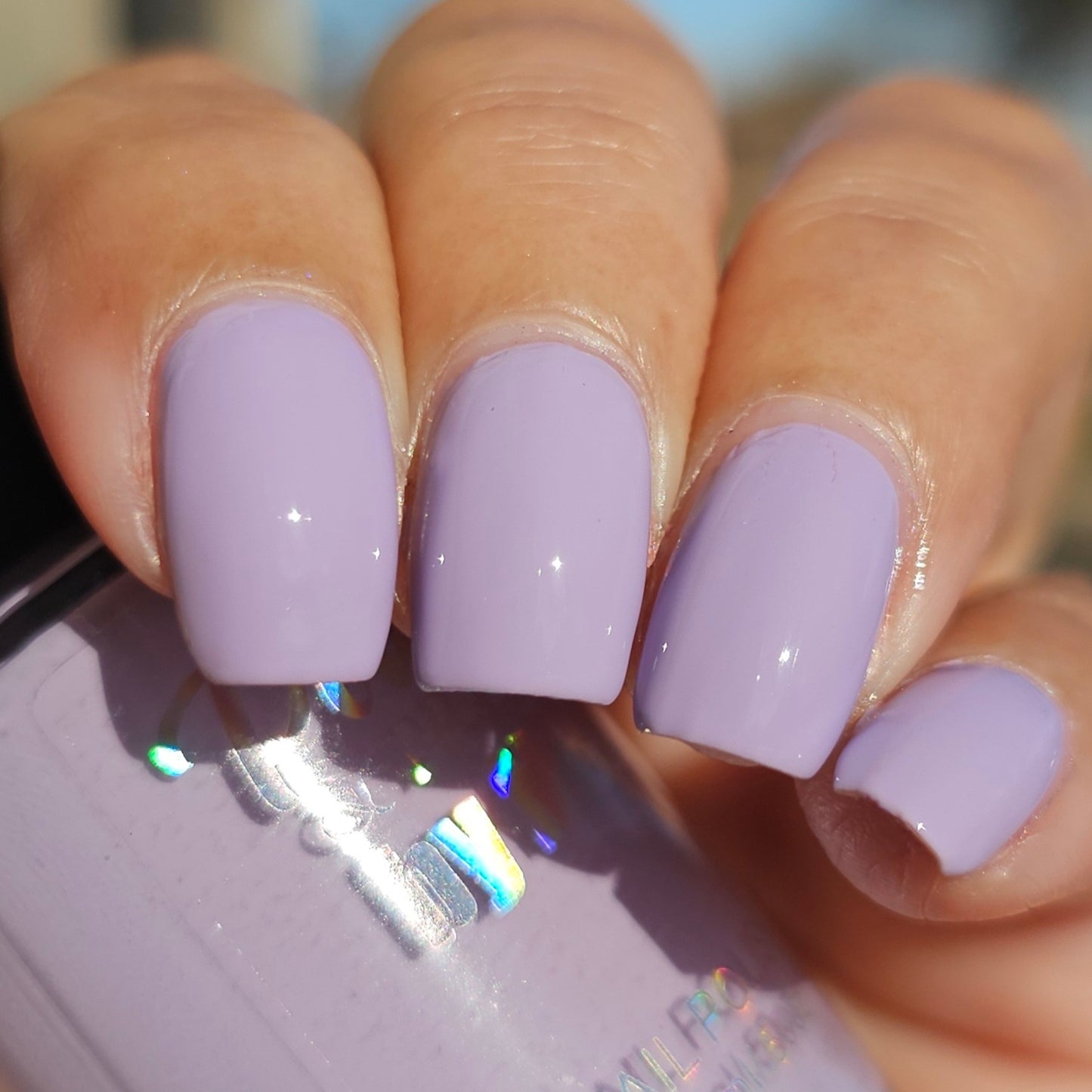 Playful Pansy-Lavender Cream Polish