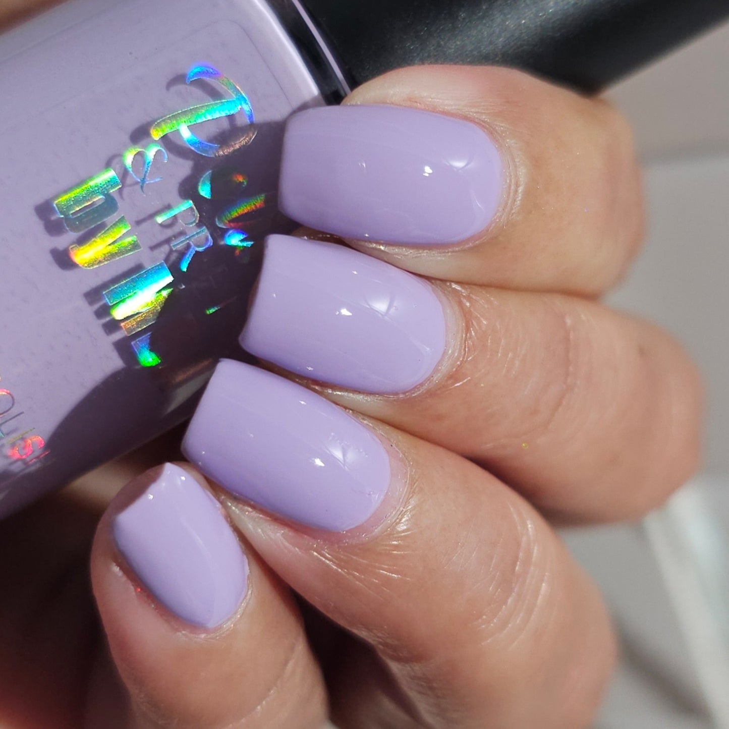 Playful Pansy-Lavender Cream Polish