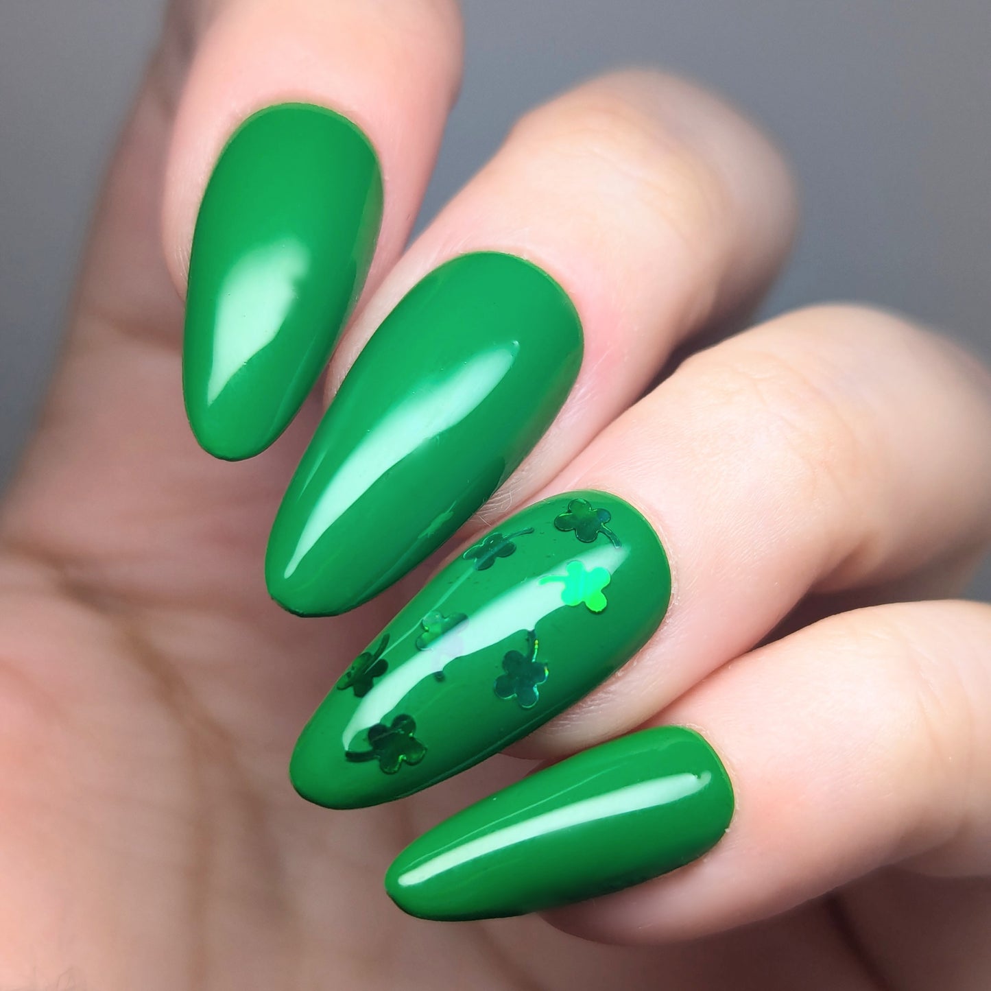 Shake Your Shamrock-Green Cream Polish
