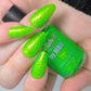 Lime Crush-Neon Flakie Nail polish