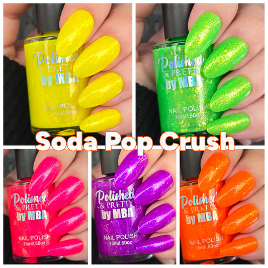 Soda Pop Crush-Neon Flakie Nail Polish Collection