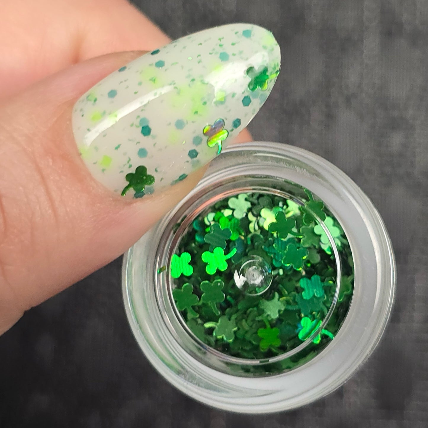 Shamrockin' & Rollin'-White Crelly Polish