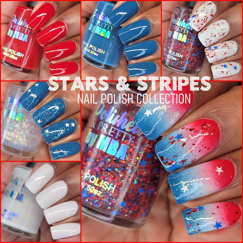 Stars & Stripes Nail Polish Collection-15ml Bottles