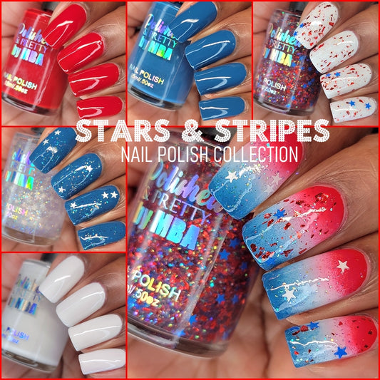Stars & Stripes Nail Polish Collection-15ml Bottles