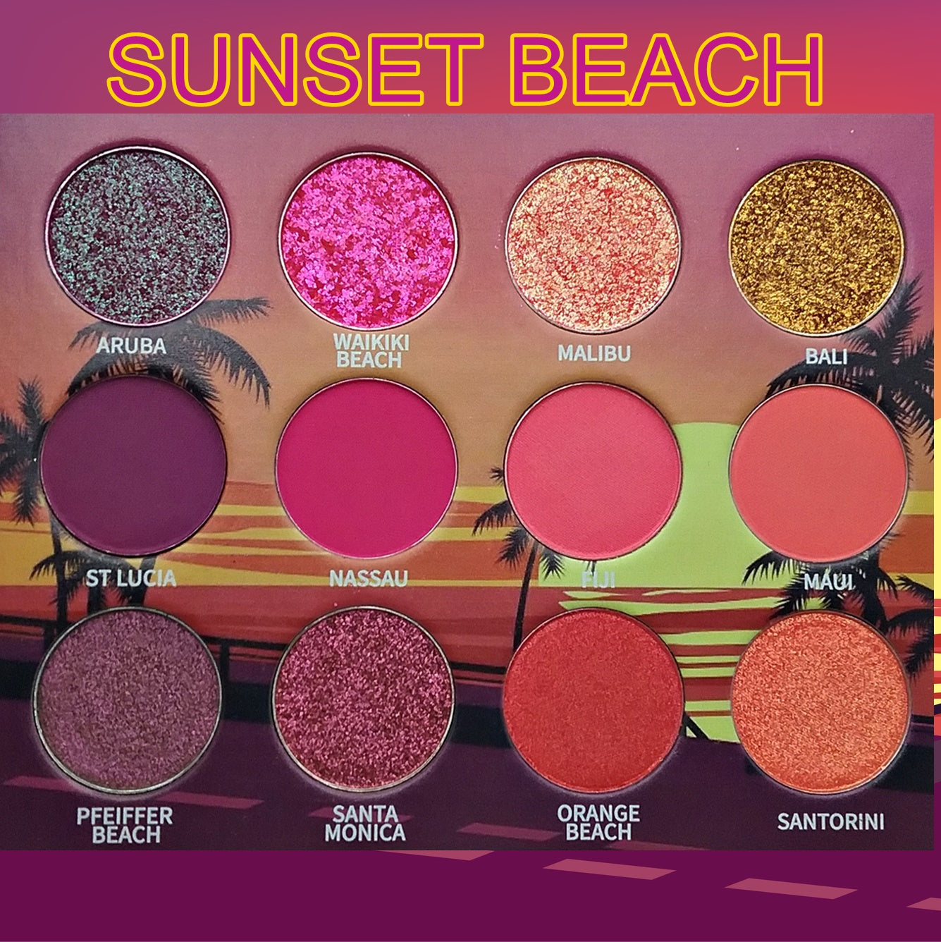Sunset Beach Eyeshadow Palette