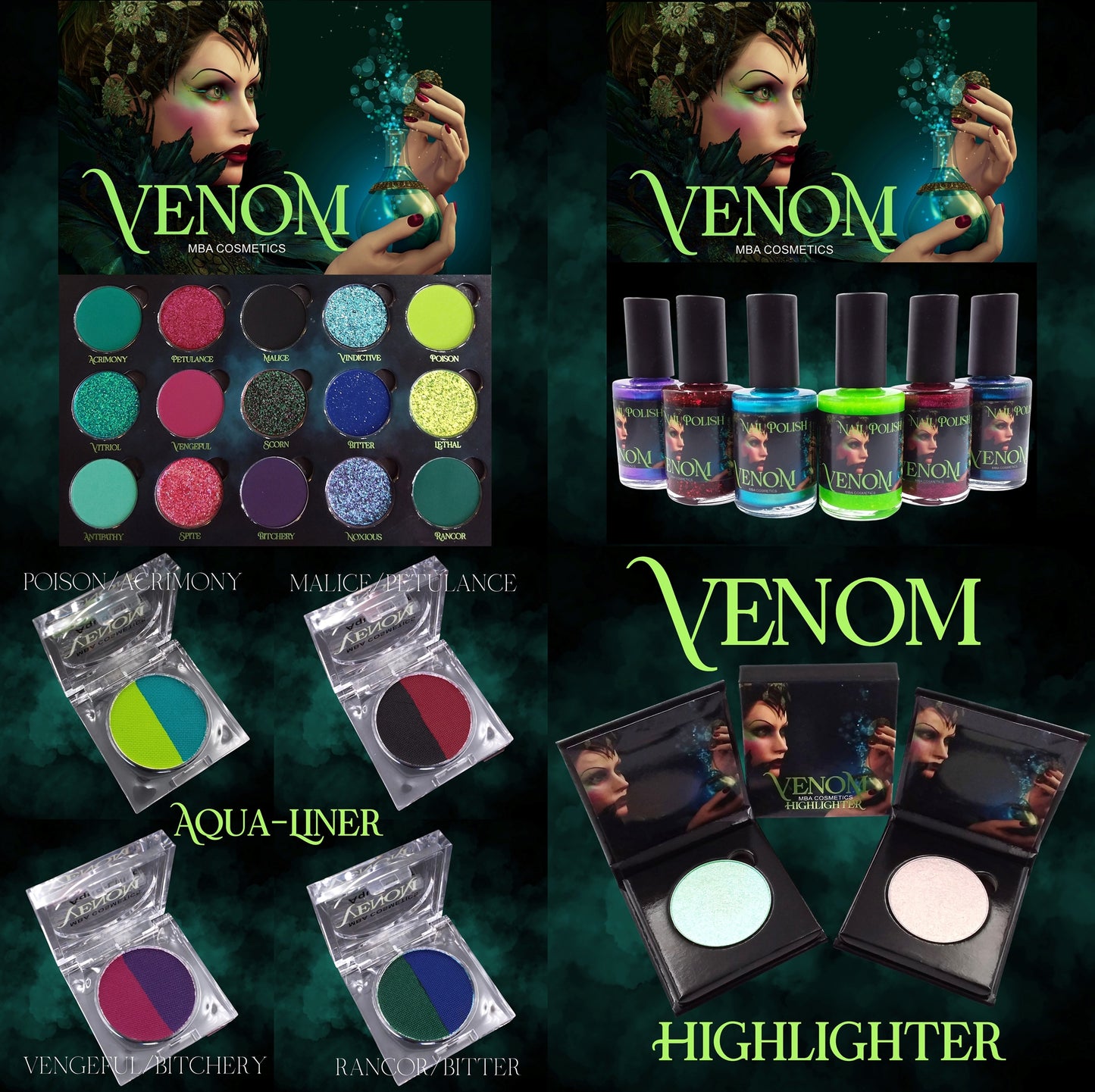 Venom-Pressed Pigment Palette