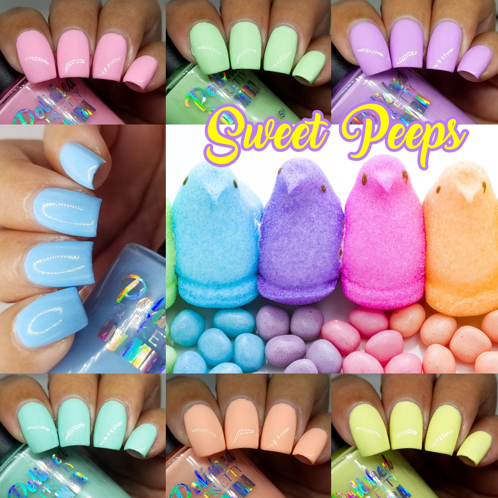 Sweet Peeps-Pastel Neons Collection-5 FREE-Large 15ml Bottles