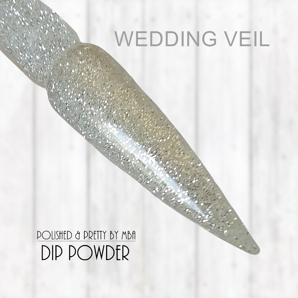 Wedding Veil-Dip Powder