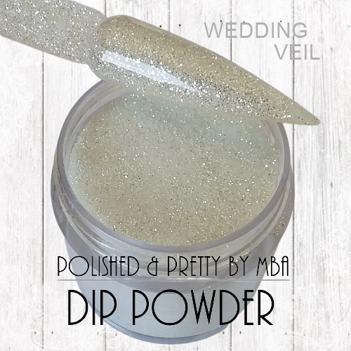 Wedding Veil-Dip Powder