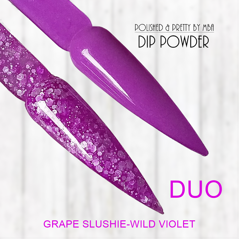 DUO-Grape Slushie & Wild Violet-Dip Powder