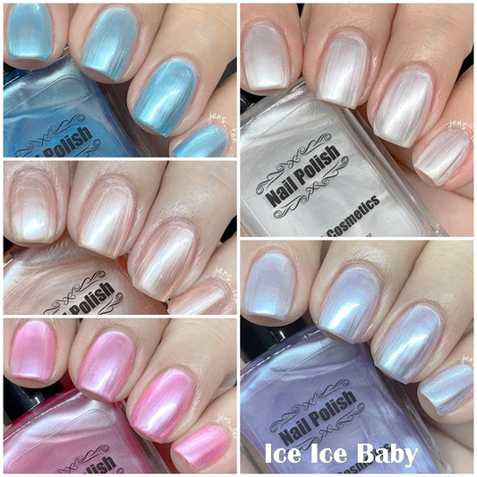 Ice Ice Baby-Nail Polish 5 pc Collection Large 15ml Bottles
