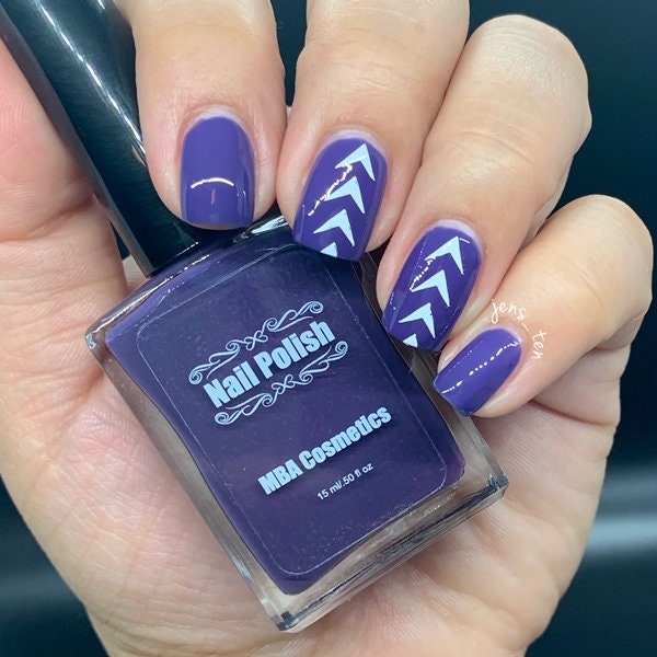 Sparkling Purple Nail Polish