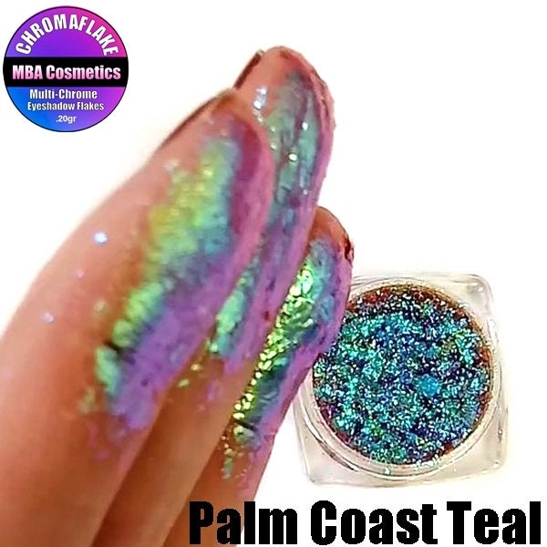 Palm Coast Teal-Chromaflake Multichrome Flake Eyeshadow Flakes
