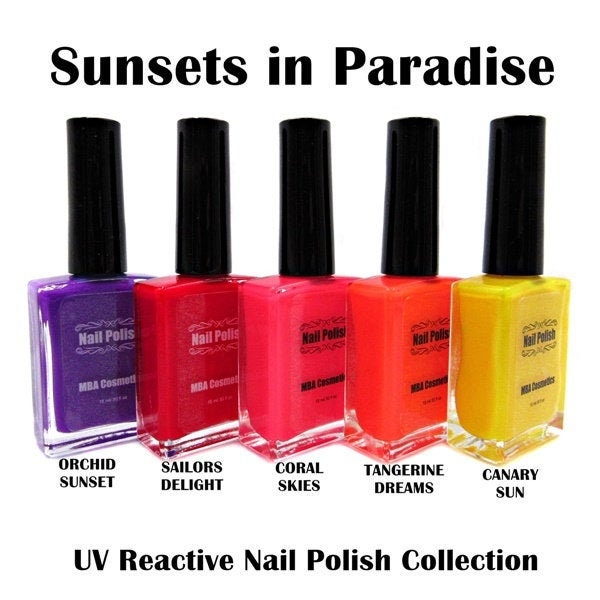 Canary Sun Neon Nail Polish-Large 15ml – Bottle MBA Cosmetics