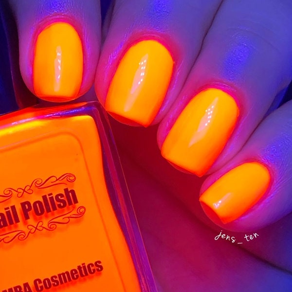 Tangerine Dreams Neon Nail Polish-Large 15ml Bottle