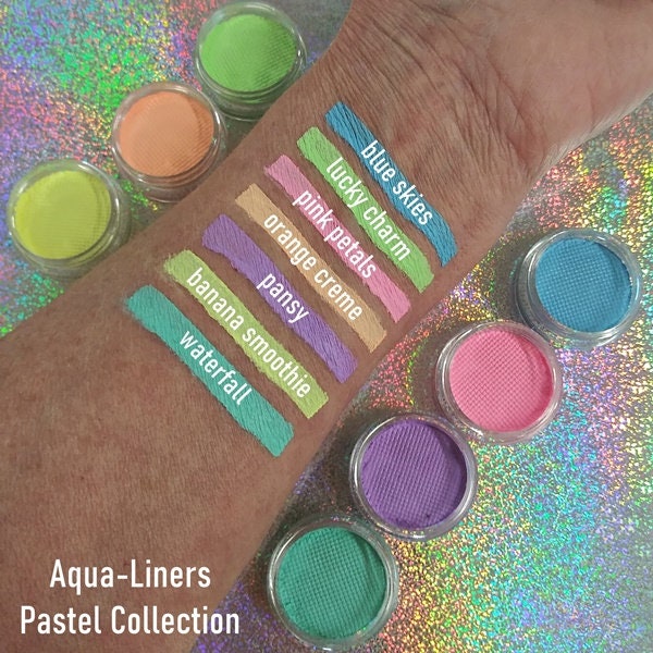 UV Neon Pastel Rainbow Water Activated Eyeliner Palette – Yinnabelle