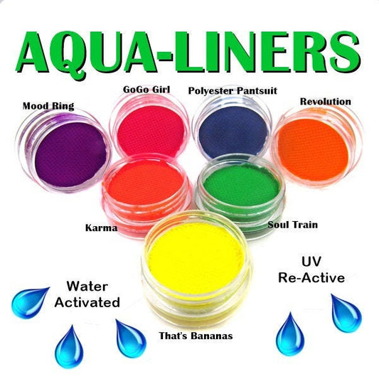 Water Activated Eyeliner-Neon Aqua-Liners