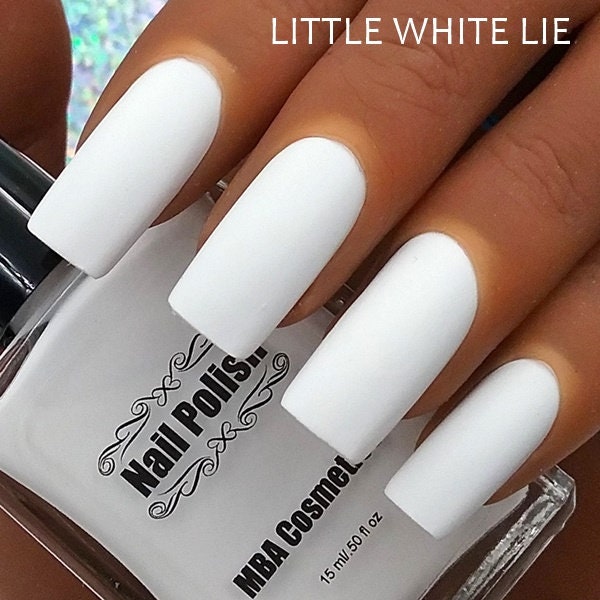 Little White Lie-Matte Nail Polish Large 15ml