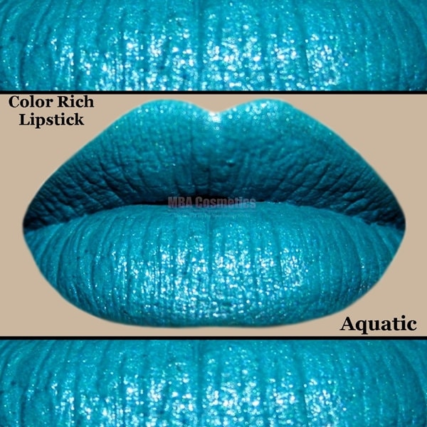 Turquoise Color Rich Lipstick  -Aquatic
