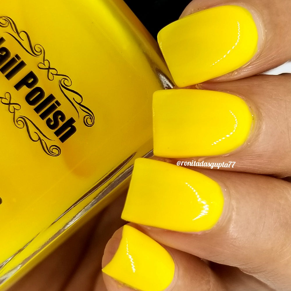 Neon Nail Polish-Large Sun – Cosmetics MBA 15ml Bottle Canary