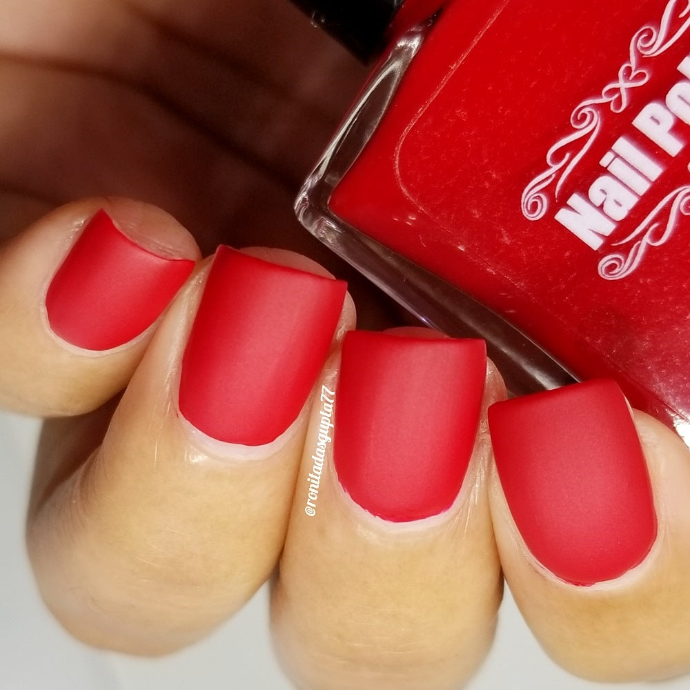 Caught Red Handed-Matte Nail Polish Large 15ml